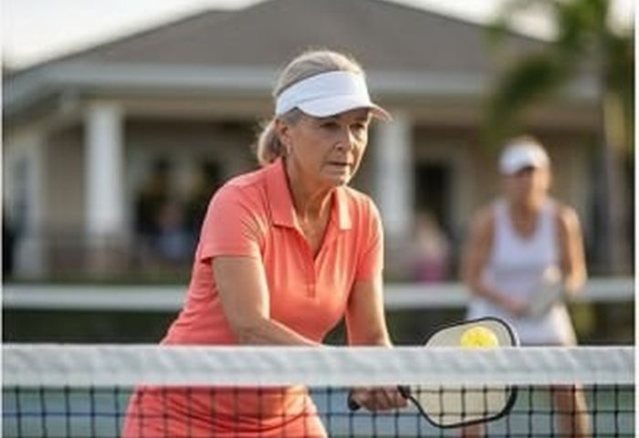 Pickleball player portrait