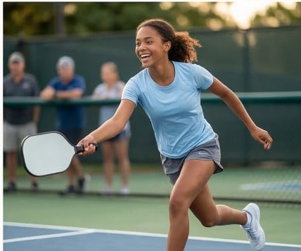 Player moving to shot